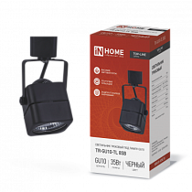 Светильник трековый под лампу TR-GU10-TL 8SB GU10 230В квадрат черный серии TOP-LINE IN HOME
