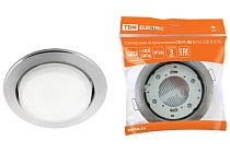 Светильник встраиваемый СВ 01-06 GX53 220 В 50 Гц хром  TDM