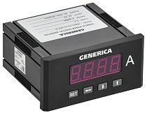 Амперметр цифровой щитовой однофазный 48х96мм LED GENERICA IEK