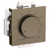 AtlasDesign Шампань Термостат электронный для теплого пола с датчиком, 10A, механизм Systeme Electric (Schneider Electric)