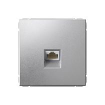 ArtGallery Алюминий Розетка компьютерная RJ45, кат. 5е, механизм Systeme Electric