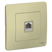 Blanca скрытая установка Бежевый Розетка компьютерная RJ45, кат.5E Systeme Electric (Schneider Electric)