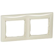 Рамка двухпостовая горизонтальная слоновая кость Valena DIY Legrand Рамка двухпостовая горизонтальная слоновая кость Valena DIY Legrand