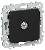 FLITE Розетка TV экранированная проходная тип M РТВм-1-1-2-ФлЧ черный IEK