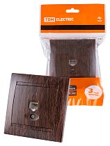 Розетка компьютерная RJ45 венге "Лама"  TDM