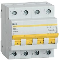 Выключатель нагрузки четырехполюсный ВН-32 125А  IEK