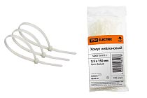 Хомут 2,5х150мм нейлон (белый) (100шт)  TDM