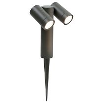 Садово-парковый светильник General GPF-2MR16-GU10-R-IP65 Графит Люмикс