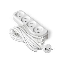 Удлинитель Е-204 ПВС 2*0,75 4 гнезда без заземления 5м UNIVERSAL