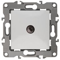 Розетка ЭРА 12 12-3101-01 белый телевизионная одинарная