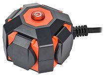 Удлинитель на магните У04В 4 места с защитными крышками IP44 с заземлением 2P+PE 5 метров КГ 3х1,5мм2 16А/250В IEK