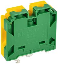 Колодка клеммная CTS-PEN заземляющая монтаж на несколько направляющих 35мм2 желто-зеленая  IEK