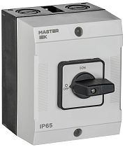 Переключатель кулачковый в боксе стандартная рукоятка 25А схема 92 IEK