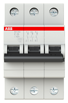 Автоматический выключатель трехполюсный C 25А 6кА SH203 ABB