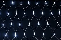 LIGHTING Гирлянда сеть 1,5х1,5м 160 светодиодов белый свет IP20 прозрачный шнур 3м 230В контроллер 8 сцен  IEK