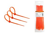 Хомут нейлоновый 3.6х200мм (оранжевый) (25 штук)  TDM
