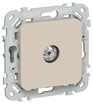 FLITE Розетка TV экранированная оконечная тип M РТВм-1-1-1-ФлЛ льняной IEK