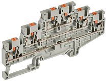 Колодка клеммная CP-ML трехуровневая 2,5мм2 серая  IEK