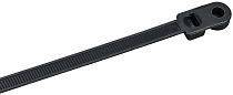 Хомут P6.6 с винтовым креплением чёрный 7,6х400мм IEK