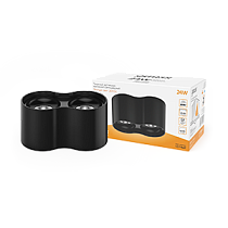 Светильник светодиодный Gauss накладной HD033 24Вт черный/черный 3000K 180x100х100мм