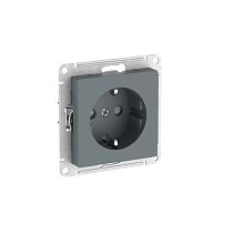 AtlasDesign Грифель Розетка с заземлением со шторками, 16А, мех., быстрозажим. клемм