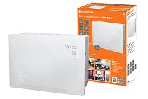 Бокс мультимедийный БМ-ВП-01, 420х320х150, ТВх4, ТФх5, 2 сетевых мод., колодка питания  TDM