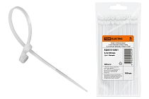 Хомут нейлоновый с монтажным отверстием 3,5х100 мм (белый) (100шт)  TDM