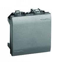 Выключатель, черный, 2мод. DKC