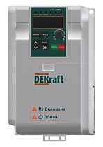 Преобразователь частоты DEKV060-2.2кВт 1 фаза 220В с торм. модулем