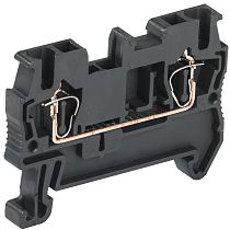 Клемма пружинная КПИ 2в-2.5 31А черный  IEK