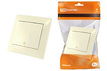 Выключатель на 2 направления 1 кл. 10А сл. кость "Лама"  TDM