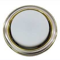 Светильник встраиваемый General GCL-GX53-H38  Два Круга Серебро/Золото/Серебро