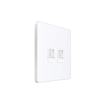 Systeme Infinity, Розетка информационная С/У RJ-45 кат.5e 2-я, Арктический лед
