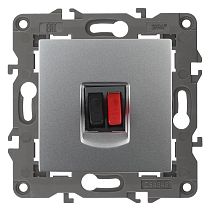 Розетка ЭРА Elegance 14-3111-03 алюминий аудио одинарная стерео Розетка ЭРА Elegance 14-3111-03 алюминий аудио одинарная стерео