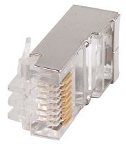 Разъем RJ-45 FTP для кабеля кат. 5e GENERICA IEK Разъем RJ-45 FTP для кабеля кат. 5e GENERICA IEK