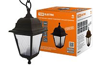 Светильник садово-парковый НСУ 04-60-001 четырехгр., подвес, пластик, расс.пластик, черный  TDM