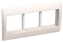 Рамка 6 модуей Праймер с суппортом 75мм белый  IEK