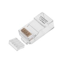Разъем UTP RJ-45(8P8C), CAT 6, с вставкой REXANT Разъем UTP RJ-45(8P8C), CAT 6, с вставкой REXANT