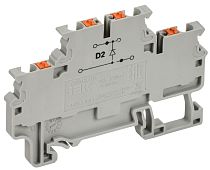 ARMAFIX Колодка клеммная CPDL2.5(E)D2 2х-уровневая с встроенным диодом IEK