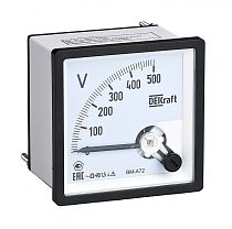 Вольтметр аналоговый шкала 300В AC 96х96мм КТ 1,5 DEKraft