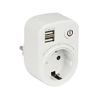 Розеточный блок SB-01 (розетка 2P+E 16А, 2 USB разъема 5V 2,1A) EKF PROxima Розеточный блок SB-01 (розетка 2P+E 16А, 2 USB разъема 5V 2,1A) EKF PROxima
