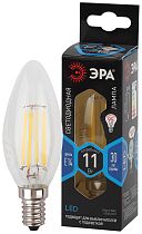 Лампа светодиодная ЭРА F-LED B35-11W-840-E14 филамент свеча нейтральный белый свет
