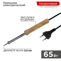 Паяльник с деревянной ручкой, серия WOOD, 65Вт, 230В, блистер PROconnect Паяльник с деревянной ручкой, серия WOOD, 65Вт, 230В, блистер PROconnect