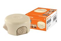 Коробка распаячная фарфоровая D7,8х4,5см «ЭКО» сосна  TDM Коробка распаячная фарфоровая D7,8х4,5см «ЭКО» сосна  TDM