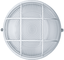 Светильник ЖКХ ЛОН NBL-R2-60-E27/WH 1х60Вт E27 IP54 (аналог НПБ 1302 белый круг с решеткой 60Вт) Navigator