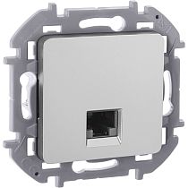INSPIRIA Розетка компьютерная RJ45 категория 6 UTP алюминий INSPIRIA Розетка компьютерная RJ45 категория 6 UTP алюминий