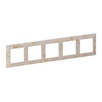 Рамка пятипостовая универсальная ампир бежевый Valena LIFE Legrand