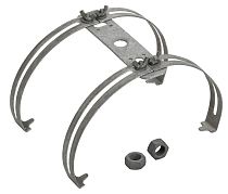 Держатель молниеприемника D=16 на круглый конек оцинкованная cталь TD IEK