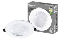 Светильник встраиваемый LED Деко 05, 10 Вт, 3000K, кругл, D170 мм, белый, IP44,  TDM