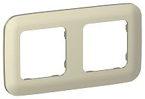 FLITE Рамка 2-местная РУ-2-А-ФлШ шампань IEK